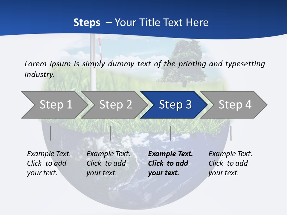 A Green Field With A Wind Turbine On Top Of It PowerPoint Template
