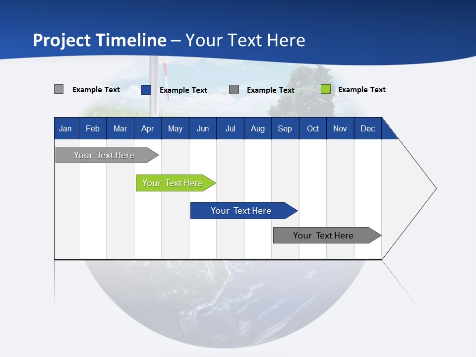 A Green Field With A Wind Turbine On Top Of It PowerPoint Template