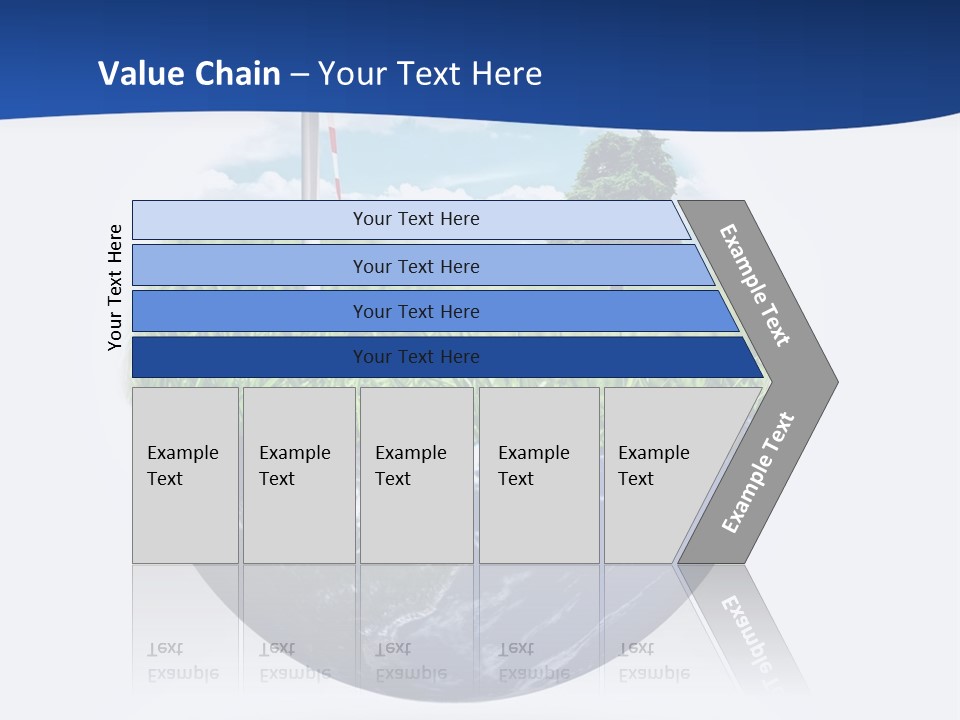 A Green Field With A Wind Turbine On Top Of It PowerPoint Template