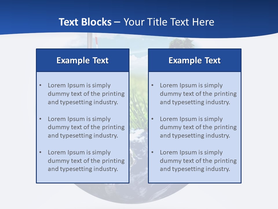 A Green Field With A Wind Turbine On Top Of It PowerPoint Template