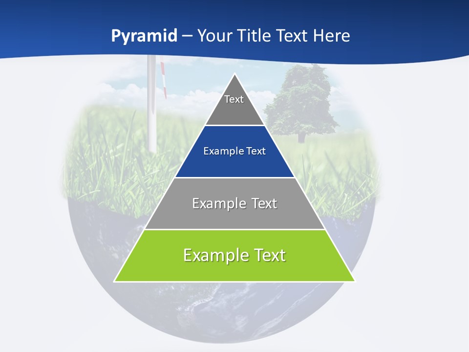 A Green Field With A Wind Turbine On Top Of It PowerPoint Template
