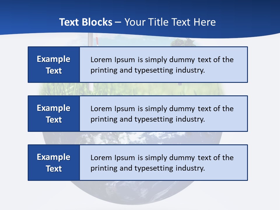A Green Field With A Wind Turbine On Top Of It PowerPoint Template
