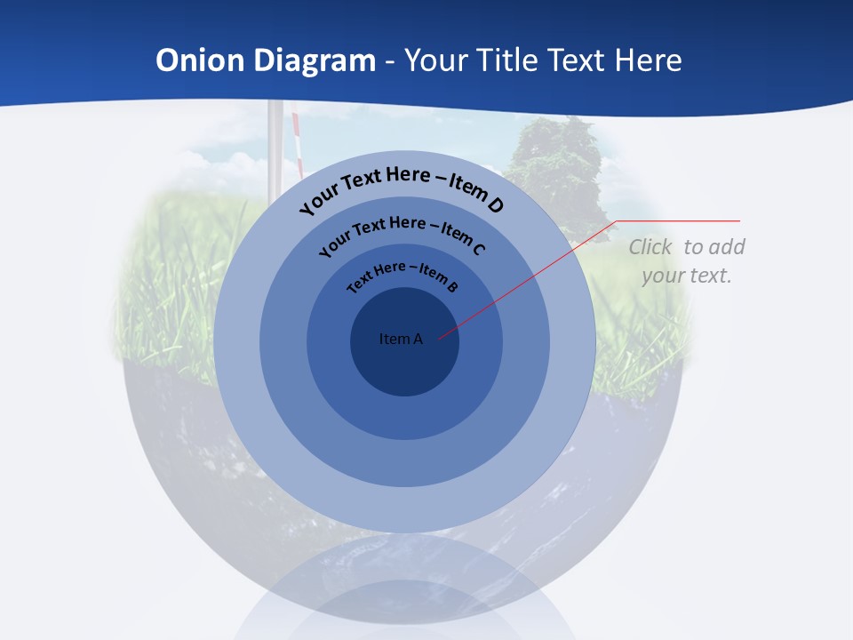 A Green Field With A Wind Turbine On Top Of It PowerPoint Template