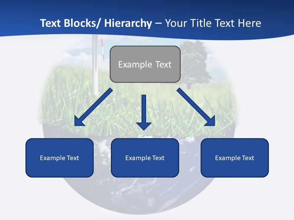 A Green Field With A Wind Turbine On Top Of It PowerPoint Template