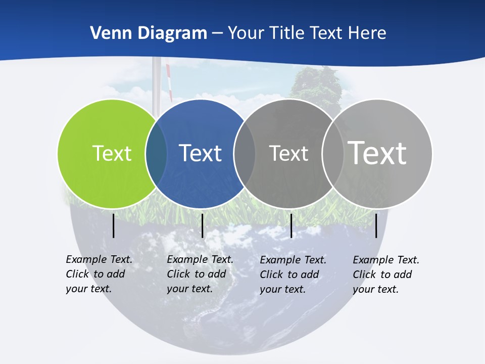 A Green Field With A Wind Turbine On Top Of It PowerPoint Template