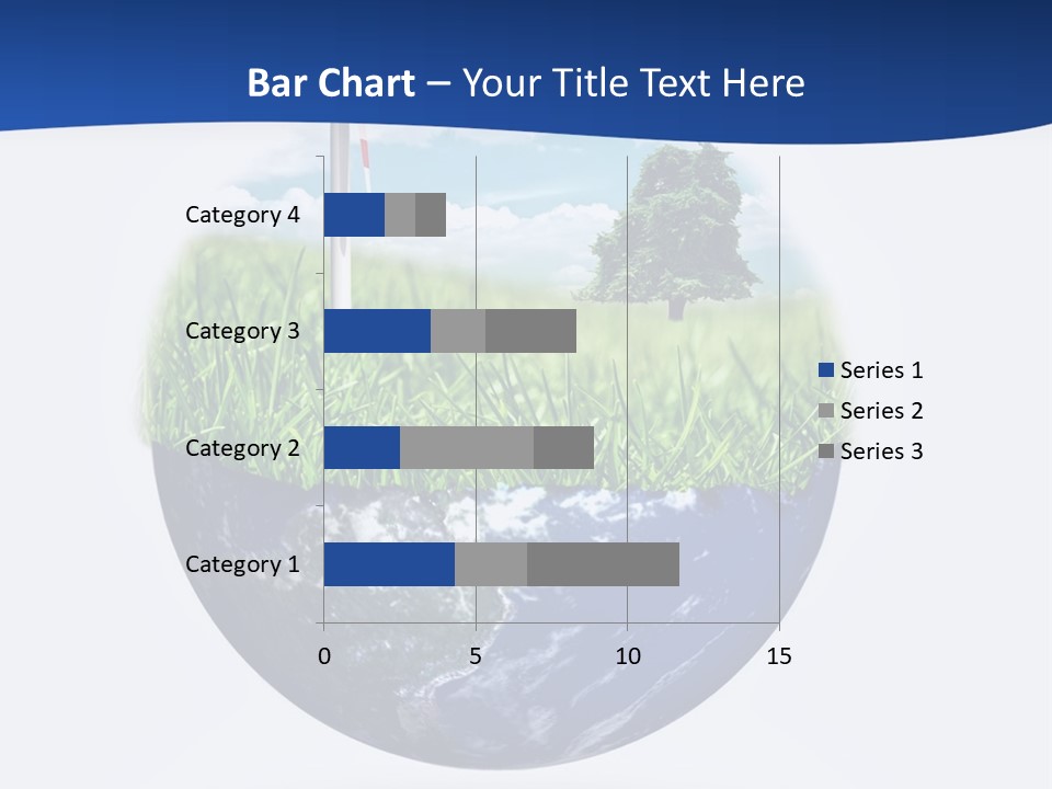 A Green Field With A Wind Turbine On Top Of It PowerPoint Template