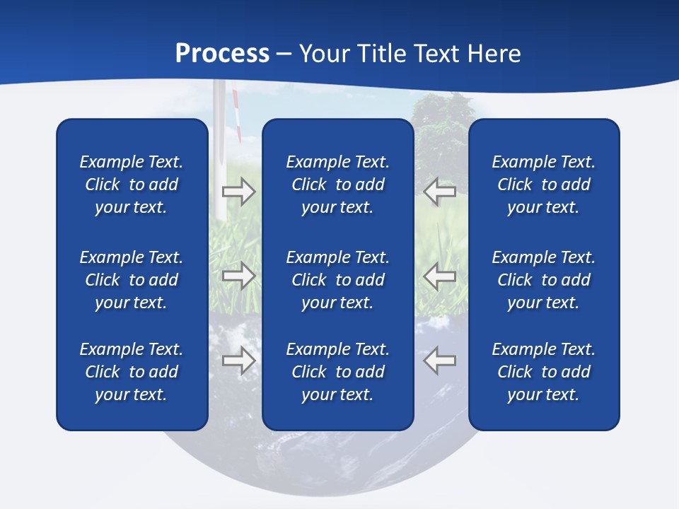 A Green Field With A Wind Turbine On Top Of It PowerPoint Template