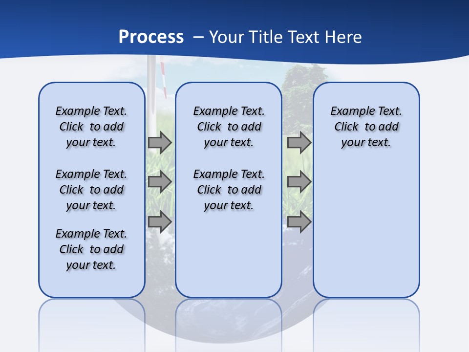 A Green Field With A Wind Turbine On Top Of It PowerPoint Template