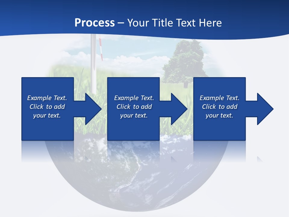 A Green Field With A Wind Turbine On Top Of It PowerPoint Template