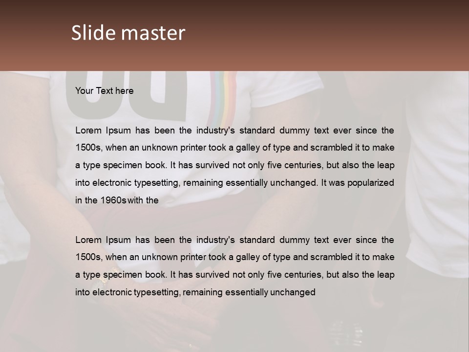 A Woman In A White T - Shirt Is Holding Her Hands In Her Pockets PowerPoint Template