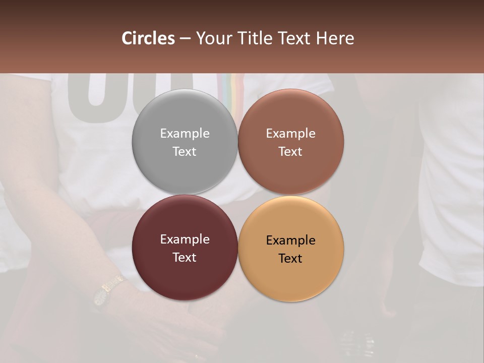 A Woman In A White T - Shirt Is Holding Her Hands In Her Pockets PowerPoint Template