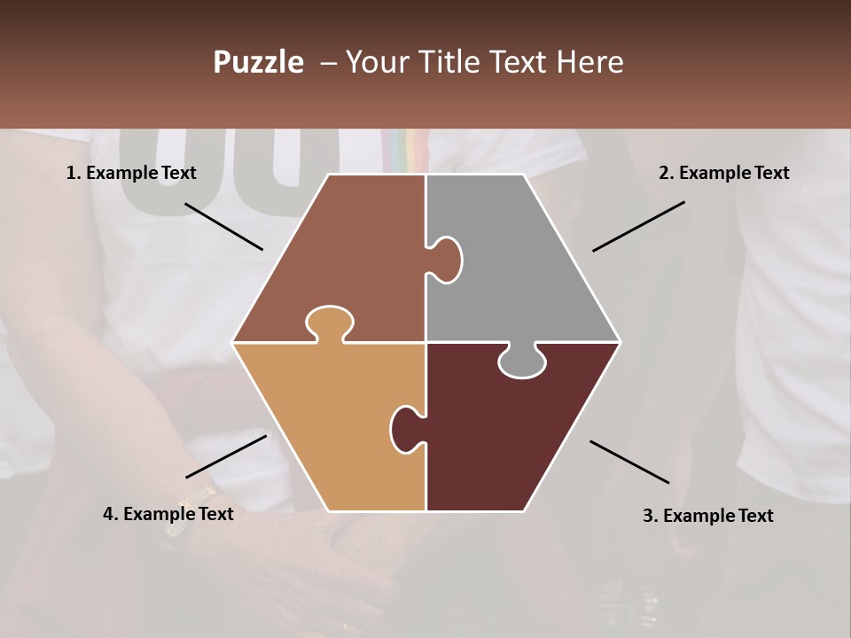 A Woman In A White T - Shirt Is Holding Her Hands In Her Pockets PowerPoint Template