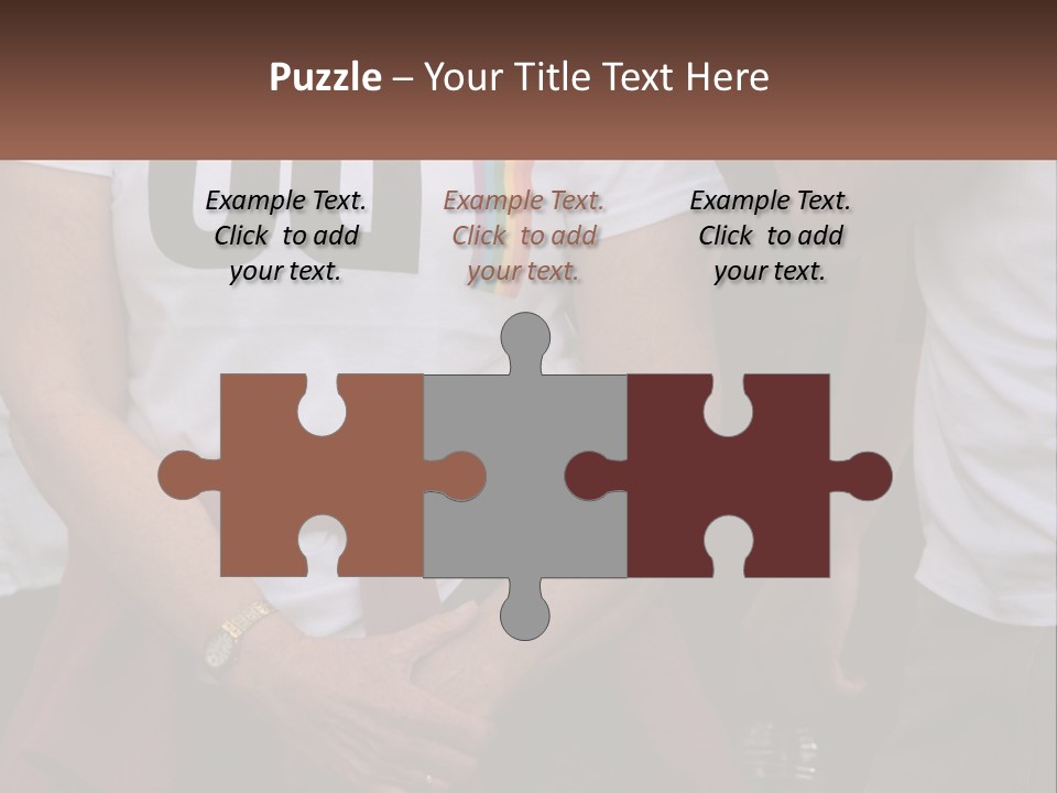 A Woman In A White T - Shirt Is Holding Her Hands In Her Pockets PowerPoint Template