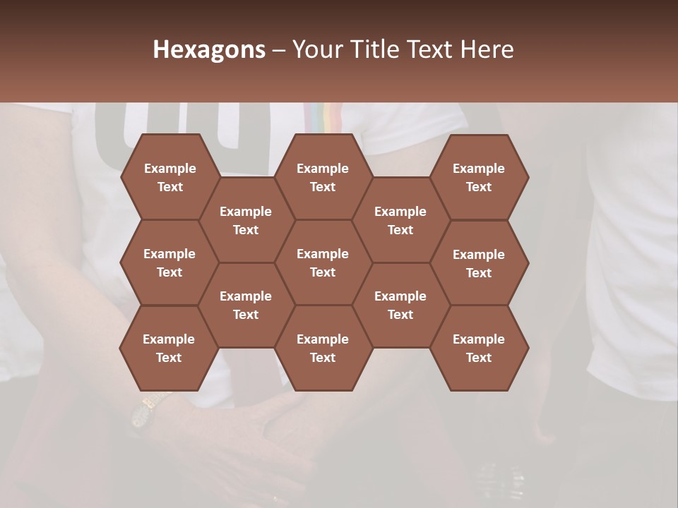 A Woman In A White T - Shirt Is Holding Her Hands In Her Pockets PowerPoint Template