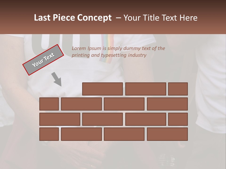 A Woman In A White T - Shirt Is Holding Her Hands In Her Pockets PowerPoint Template