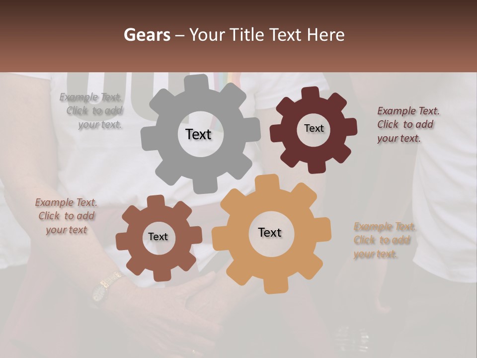 A Woman In A White T - Shirt Is Holding Her Hands In Her Pockets PowerPoint Template