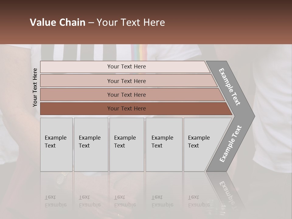 A Woman In A White T - Shirt Is Holding Her Hands In Her Pockets PowerPoint Template