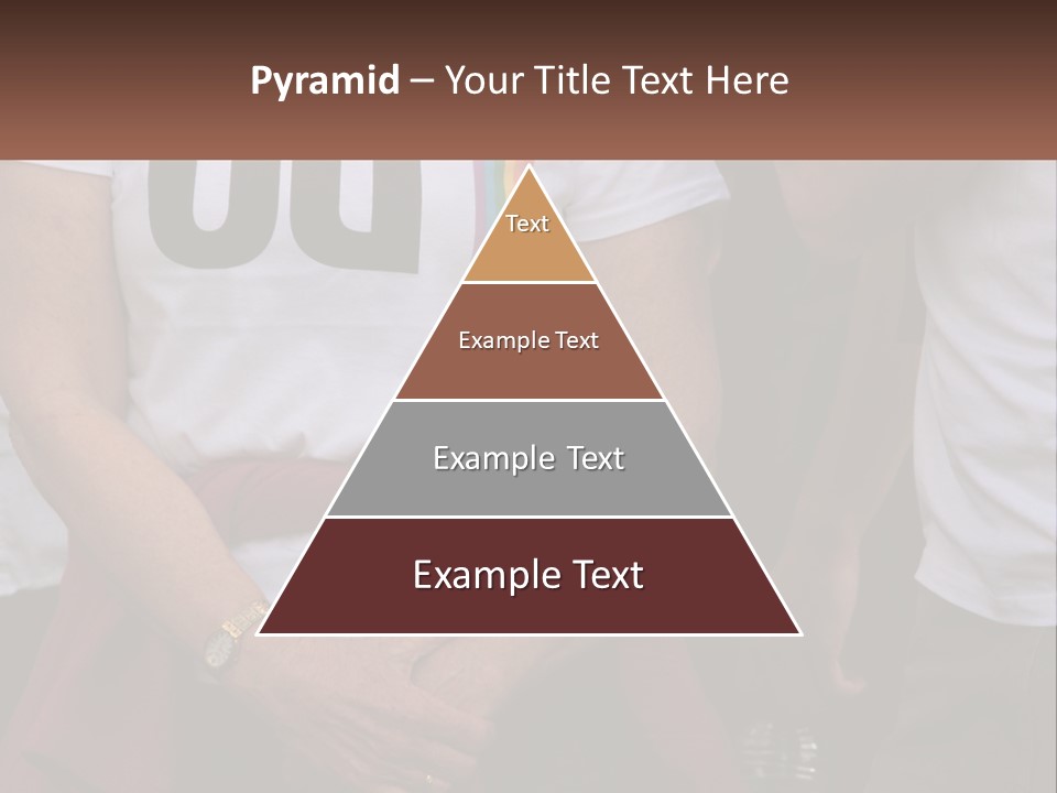 A Woman In A White T - Shirt Is Holding Her Hands In Her Pockets PowerPoint Template