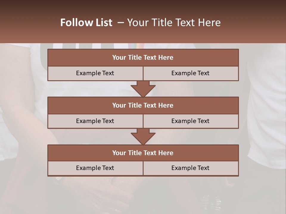 A Woman In A White T - Shirt Is Holding Her Hands In Her Pockets PowerPoint Template