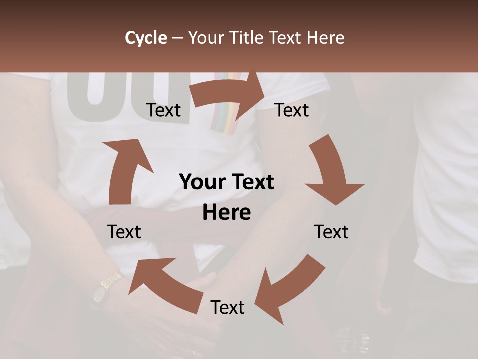 A Woman In A White T - Shirt Is Holding Her Hands In Her Pockets PowerPoint Template