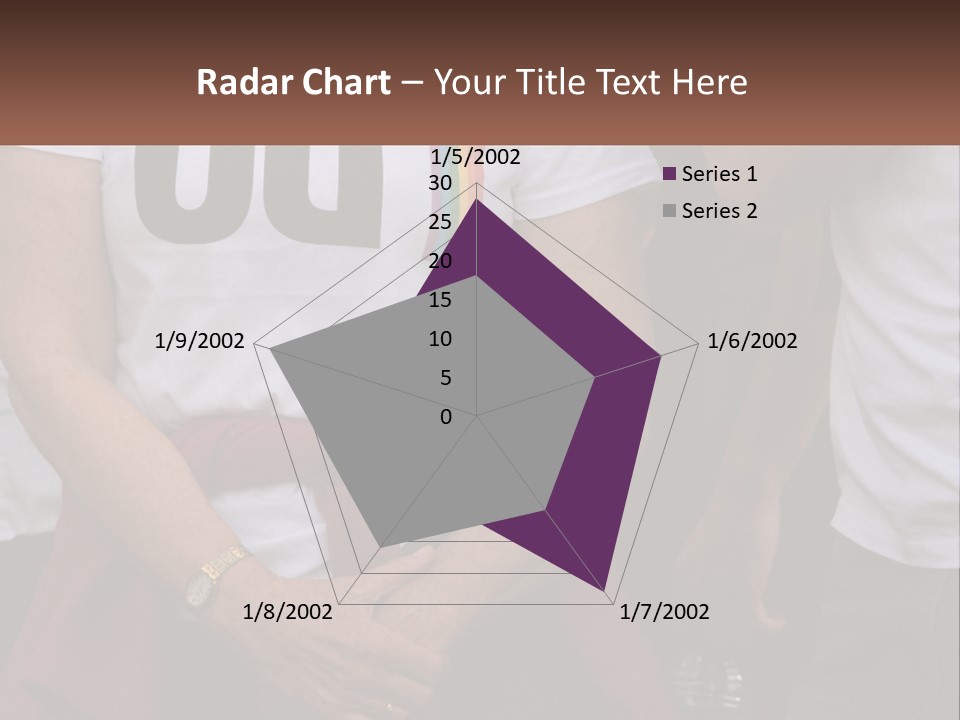 A Woman In A White T - Shirt Is Holding Her Hands In Her Pockets PowerPoint Template