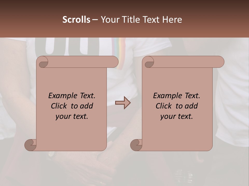 A Woman In A White T - Shirt Is Holding Her Hands In Her Pockets PowerPoint Template