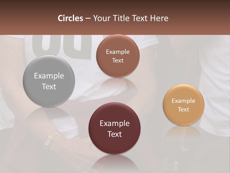 A Woman In A White T - Shirt Is Holding Her Hands In Her Pockets PowerPoint Template