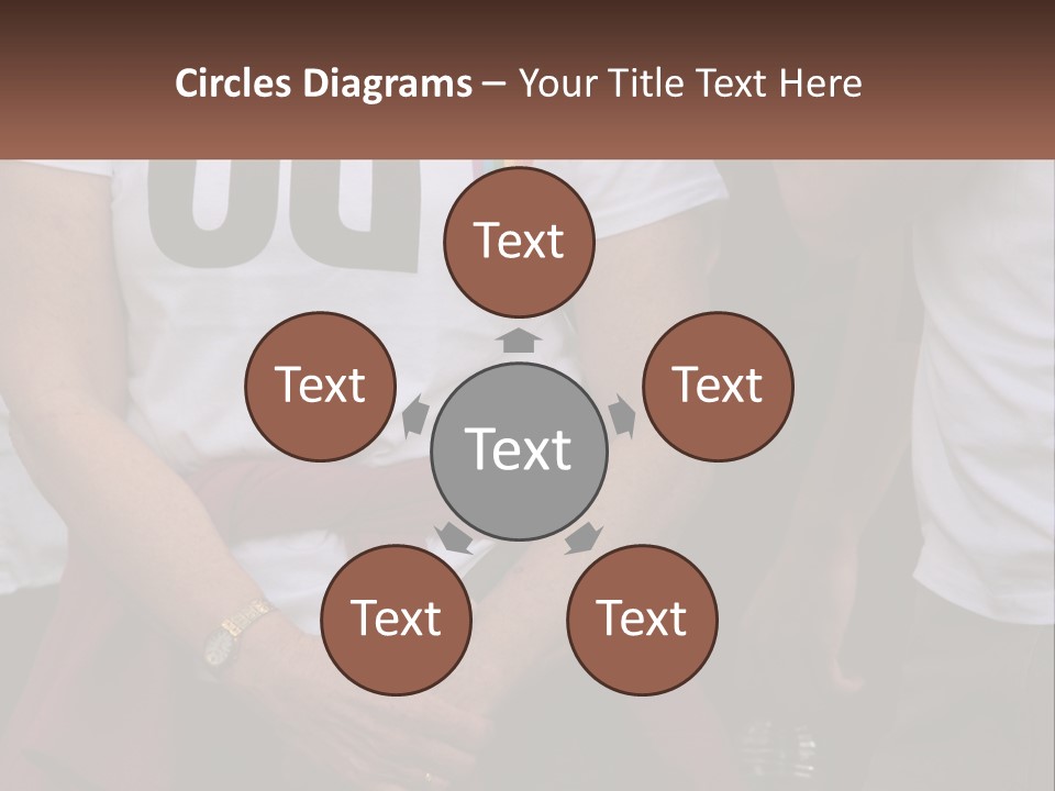 A Woman In A White T - Shirt Is Holding Her Hands In Her Pockets PowerPoint Template