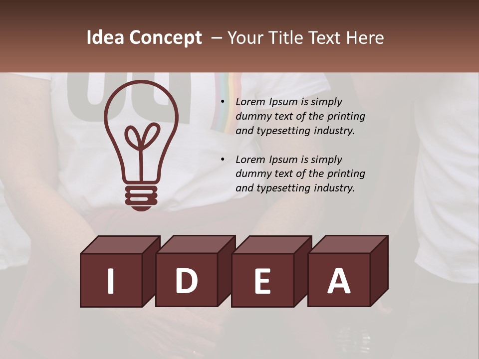 A Woman In A White T - Shirt Is Holding Her Hands In Her Pockets PowerPoint Template