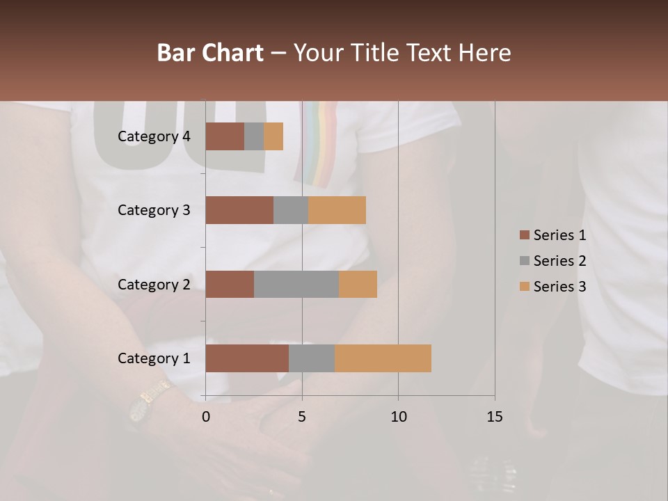 A Woman In A White T - Shirt Is Holding Her Hands In Her Pockets PowerPoint Template