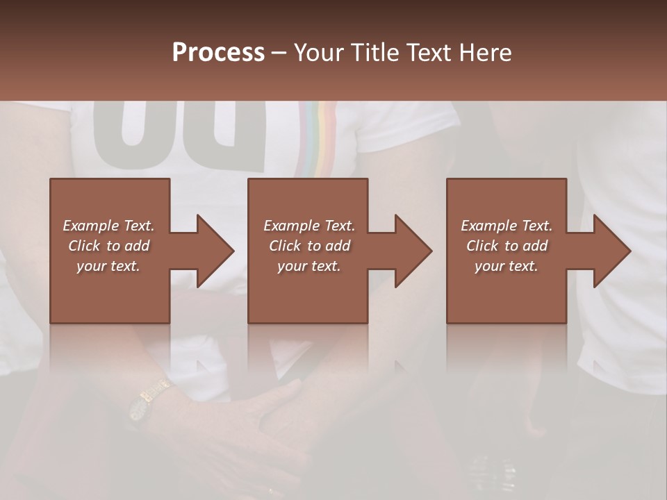 A Woman In A White T - Shirt Is Holding Her Hands In Her Pockets PowerPoint Template