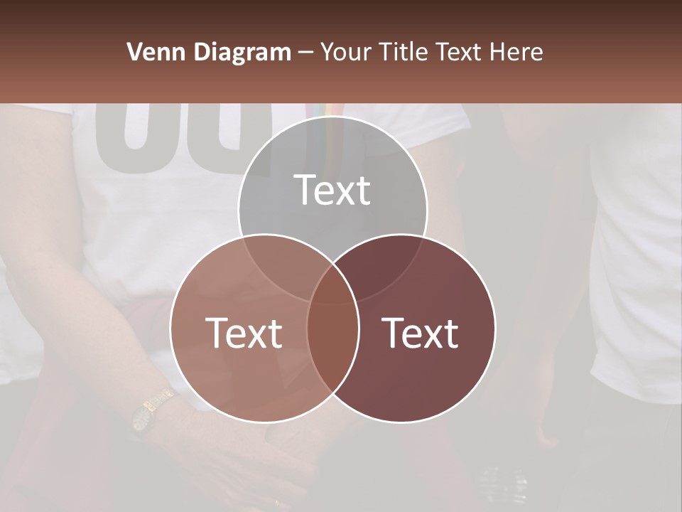 A Woman In A White T - Shirt Is Holding Her Hands In Her Pockets PowerPoint Template