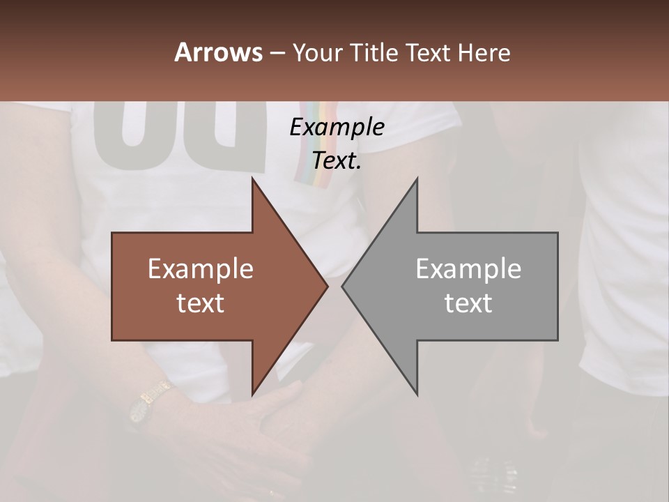 A Woman In A White T - Shirt Is Holding Her Hands In Her Pockets PowerPoint Template