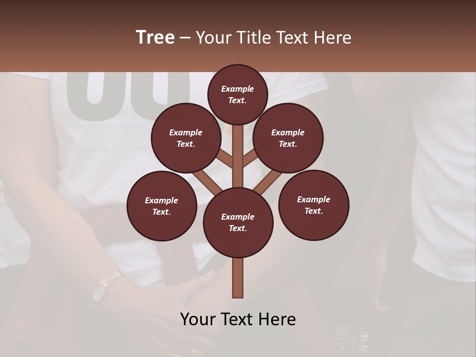 A Woman In A White T - Shirt Is Holding Her Hands In Her Pockets PowerPoint Template