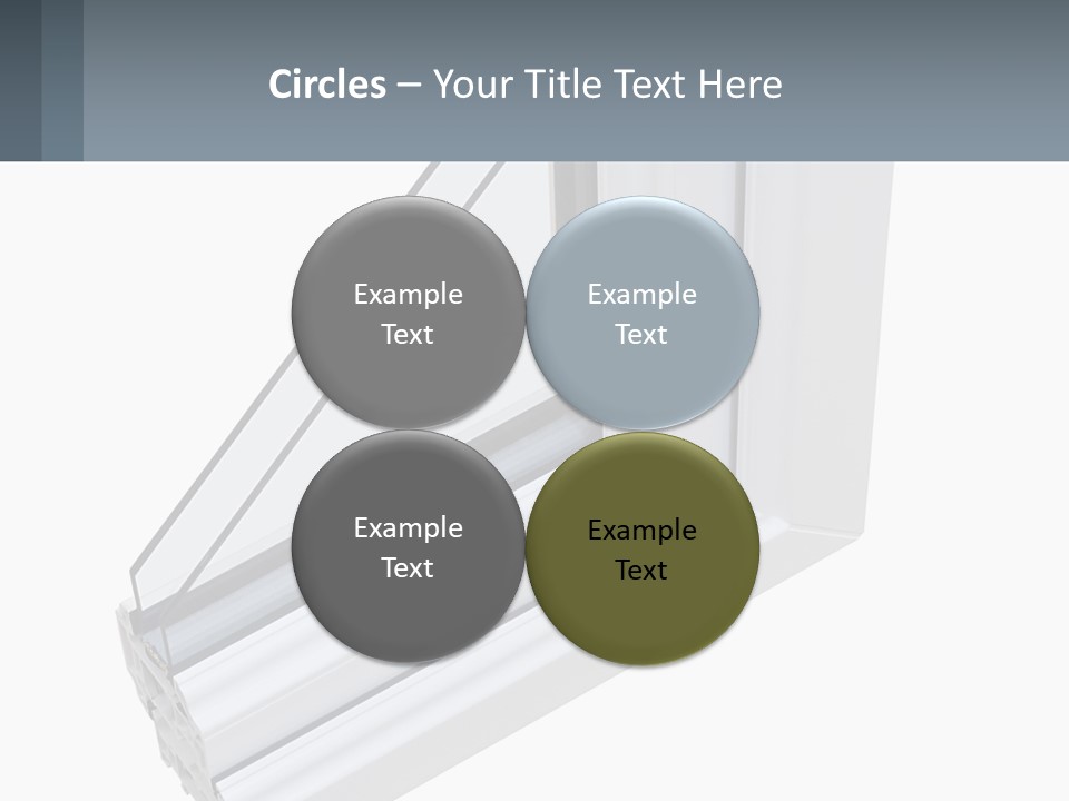 A Picture Of A Window With A White Frame PowerPoint Template