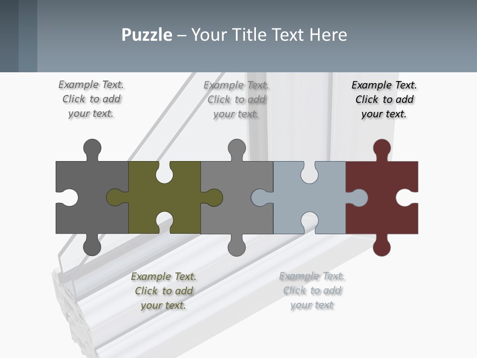 A Picture Of A Window With A White Frame PowerPoint Template