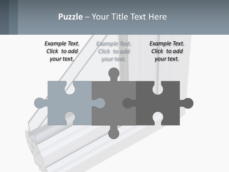 A Picture Of A Window With A White Frame PowerPoint Template