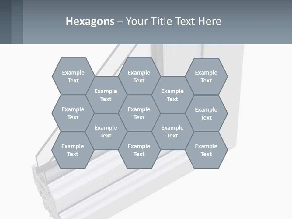 A Picture Of A Window With A White Frame PowerPoint Template