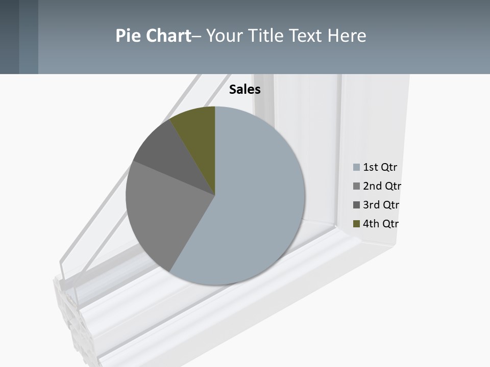 A Picture Of A Window With A White Frame PowerPoint Template