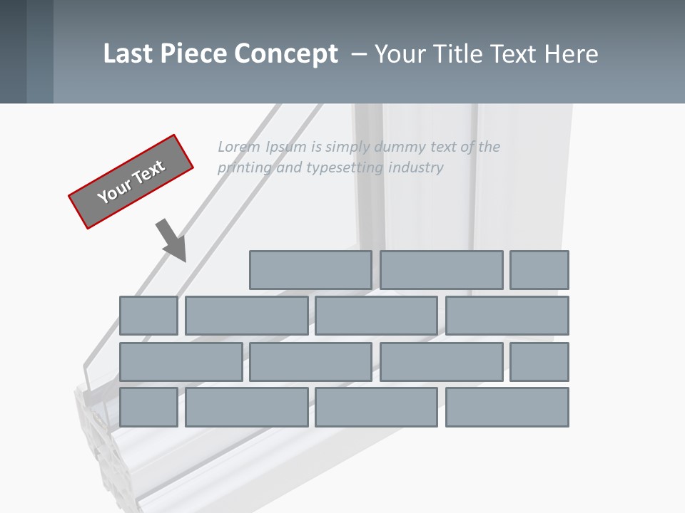 A Picture Of A Window With A White Frame PowerPoint Template