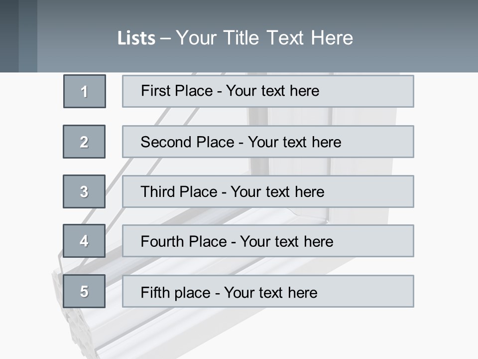 A Picture Of A Window With A White Frame PowerPoint Template