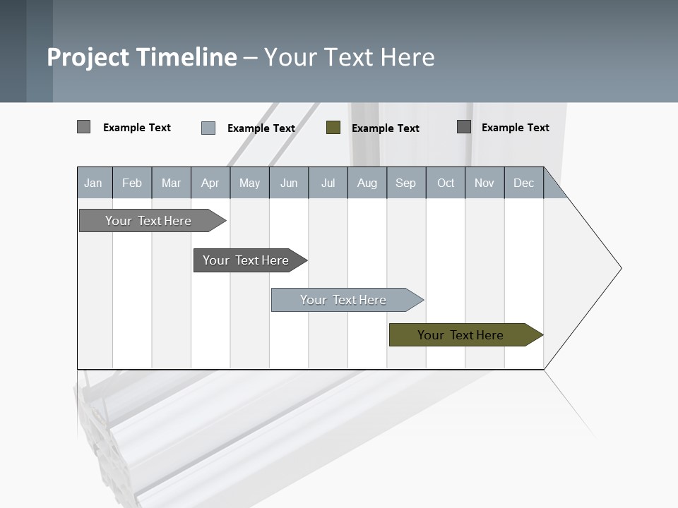 A Picture Of A Window With A White Frame PowerPoint Template