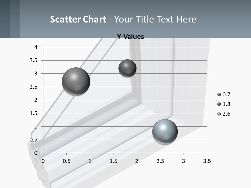 A Picture Of A Window With A White Frame PowerPoint Template