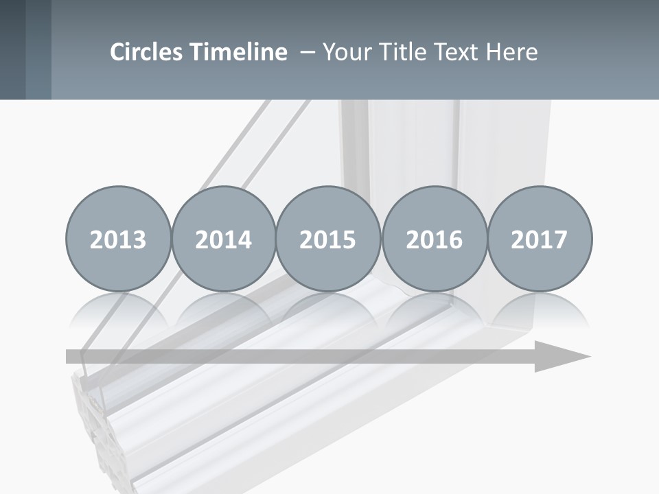 A Picture Of A Window With A White Frame PowerPoint Template