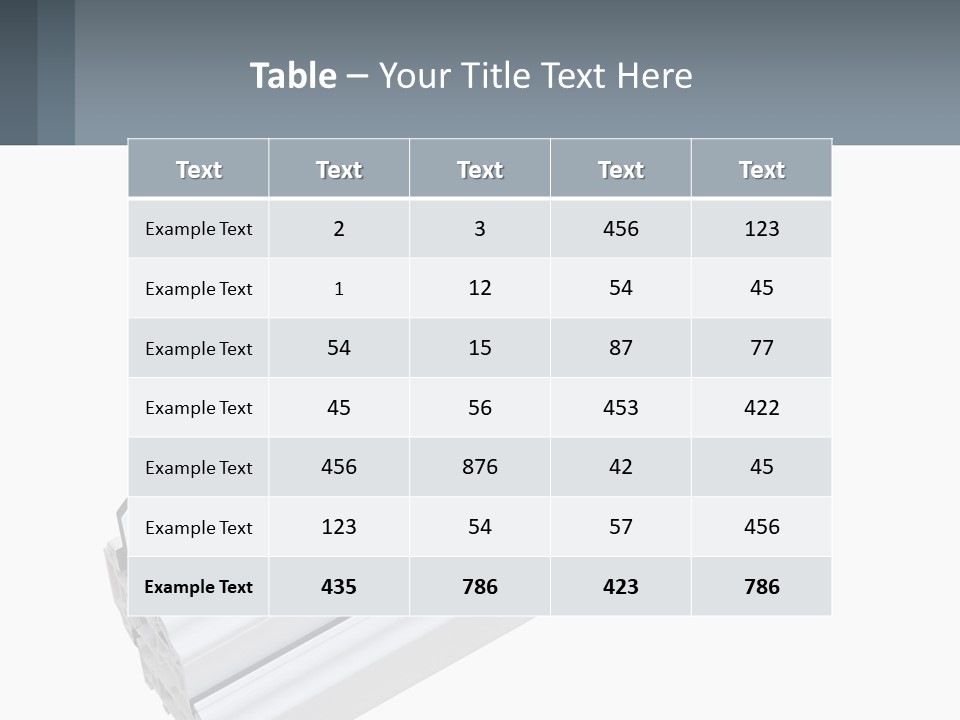 A Picture Of A Window With A White Frame PowerPoint Template