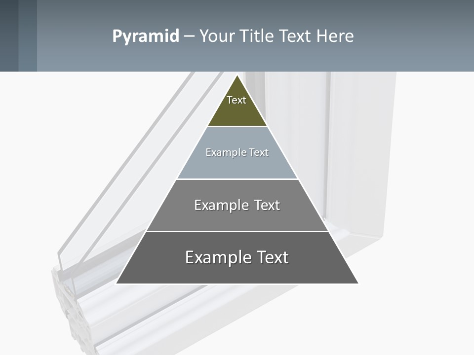 A Picture Of A Window With A White Frame PowerPoint Template