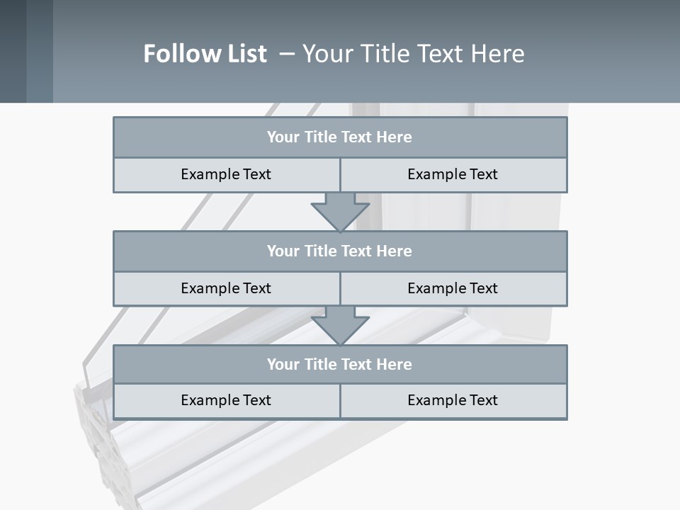 A Picture Of A Window With A White Frame PowerPoint Template