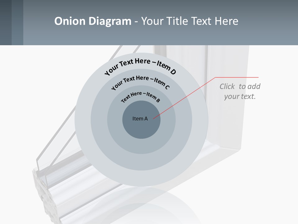 A Picture Of A Window With A White Frame PowerPoint Template