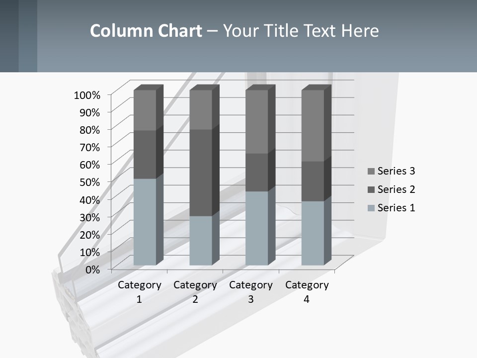 A Picture Of A Window With A White Frame PowerPoint Template