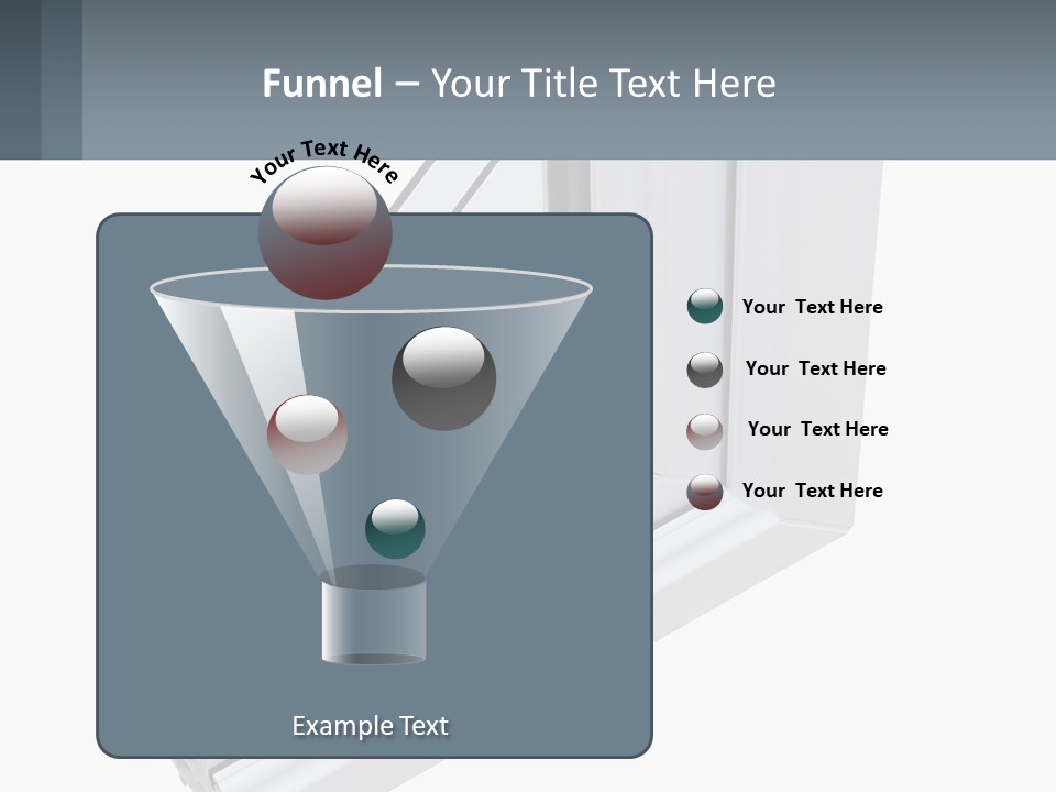 A Picture Of A Window With A White Frame PowerPoint Template